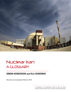 Nuclear Iran - Belfer Center for Science and International Affairs