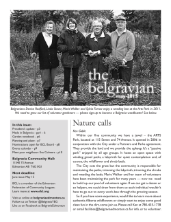 May issue of the Belgravian - Belgravia Community League