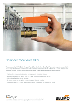 Flyer: Compact zone valve QCV