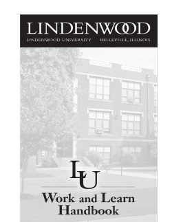 Work & Learn Handbook - Lindenwood University