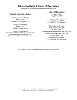 FACT SHEET - Bellingrath Gardens & Home