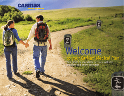 CarMax Aetna Medical Plan Welcome Guide 2015