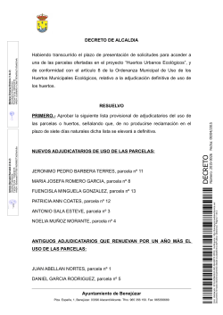 decreto 2015-0026 - Ayuntamiento de BenejÃºzar
