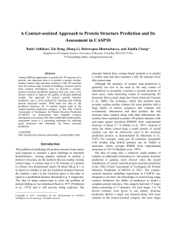 A Contact-assisted Approach to Protein Structure Prediction and Its