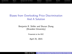 Biases from Overlooking Price Discrimination And A Solution