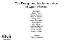 The Design and Implementation of Open vSwitch