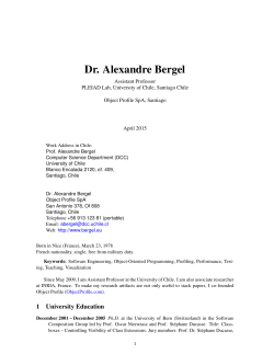 English - Alexandre Bergel