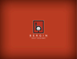 Brochure - Bergin Golf Designs