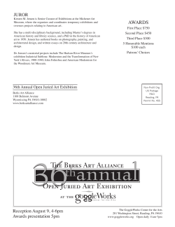 The Berks Art Alliance Open Juried Art Exhibition