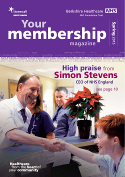 Membership magazine - Spring 2015