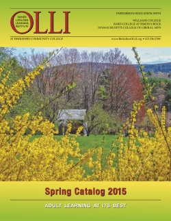 olli spring 2015 course catalog