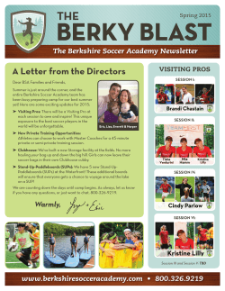 BERKY BLAST - Berkshire Soccer Academy