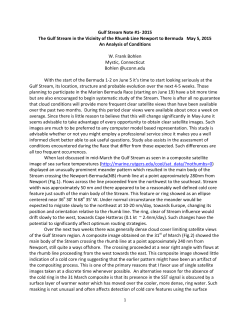 Gulf Stream Note #1- 2015 The Gulf Stream in the - Bermuda 1-2