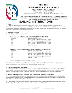 Sailing Instructions - Bermuda 1-2