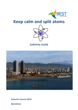 Keep calm and split atoms