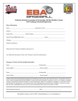 2015 Challenger Baseball Registration Form Here