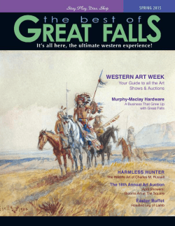 WESTERN ART WEEK - The Best of Great Falls Magazine