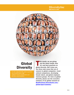 Global Diversity - DiversityInc Best Practices