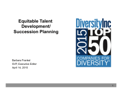 Talent Development - DiversityInc Best Practices