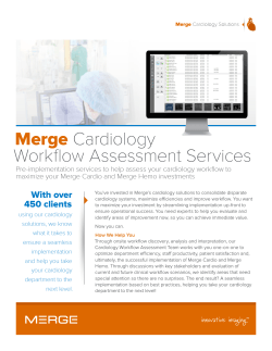 Merge Cardiology Workflow datasheet