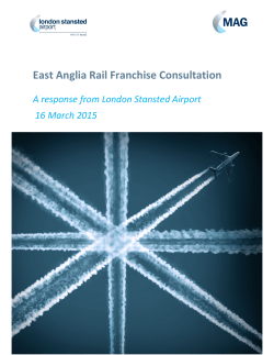 East Anglia Rail Franchise Consultation