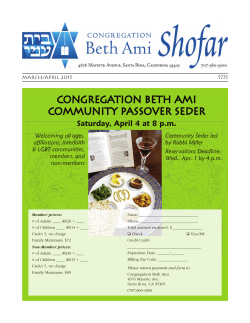 Newsletter - Congregation Beth Ami