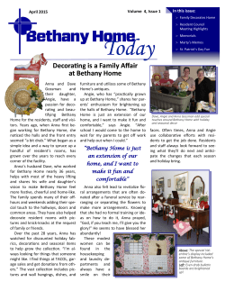 April 2015 - Bethany Home