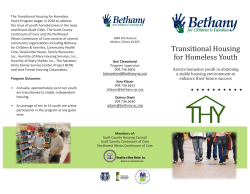 Transitional Housing for Homeless Youth