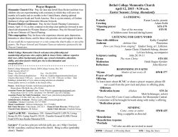 Bulletin PDF - Bethel College Mennonite Church