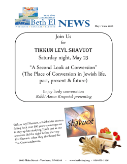 May / June 2015 - Congregation Beth El