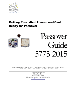 Getting Your Mind, House, and Soul Ready for Passover