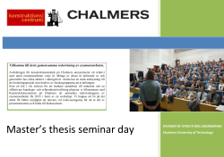 Master`s thesis seminar day