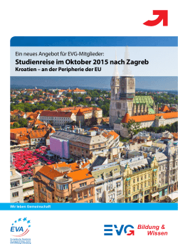 Studienreise im Oktober 2015 nach Zagreb