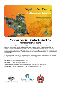 Workshop Invitation - Brigalow Belt South Fire Management Guideline