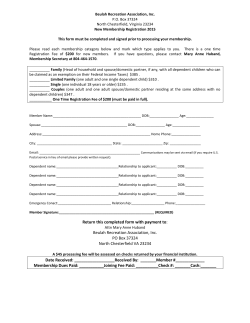 Return this completed form with payment to: Beulah Recreation