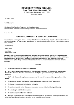 Agenda - Beverley Town Council