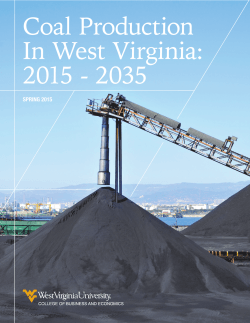 Coal Production In West Virginia: 2015 - 2035