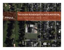 McGILVRA ELEMENTARY SCHOOL ADDITION