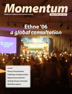 Ethne `06 a global consultation
