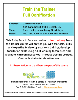 Train the Trainer Full Certification