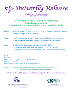 Butterfly Release - Bereaved Families of Ontario â Kingston Region