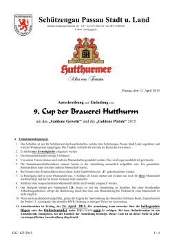 9. Cup der Brauerei Hutthurm