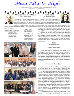 mesa FEB pages - Bloomfield High School