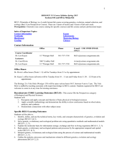 BIOLOGY 212 - BI21x - Oregon State University