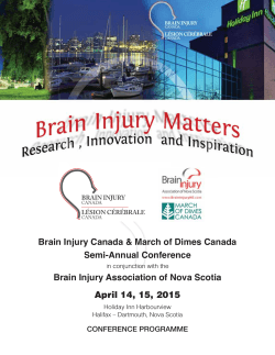 Brain Injury canada & March of Dimes canada Semi Annual