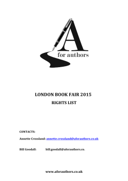 LONDON BOOK FAIR 2015