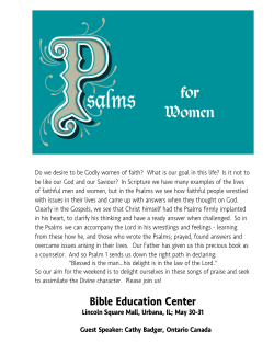for Women - Urbana Bible Education Center