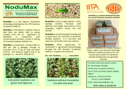 Nodumax is a new legume inoculation technology developed at the