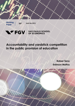 Accountability and yardstick competition in the public provision of