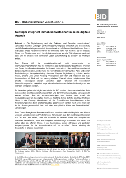 Oettinger integriert Immobilienwirtschaft in seine digitale